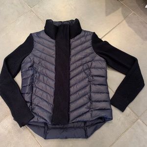 Athleta mixed media vest jacket